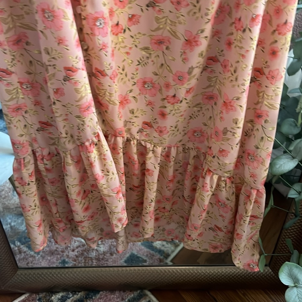 Astr Pink Floral Maxi Dress - Picture 5 of 6
